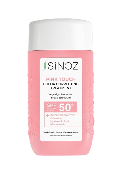 Sinoz Pink Touch Anında Ton Eşitleyici Sıvı Güneş Kremi Spf50+ Mineral Güneş Filtreleri 50 Ml 3'li
