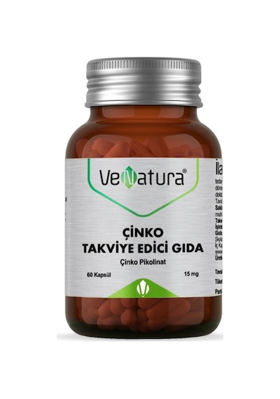 Venatura Çinko 15 mg 60 Kapsül