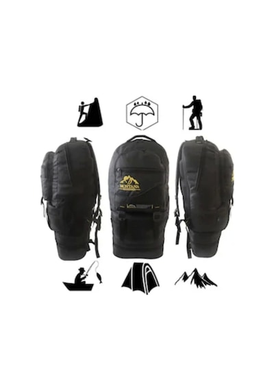 65 Lt Ortopedik Dayanıklı Büyük Boy Çok Gözlü Su Geçirmez Körüklü Kamp Trekking Outdoor Sırt Çantası Diğer