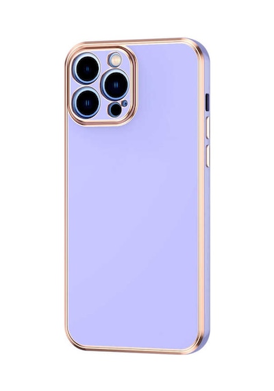 Apple Uyumlu iPhone 13 Pro Klfs Bark Kılıf mor Mor