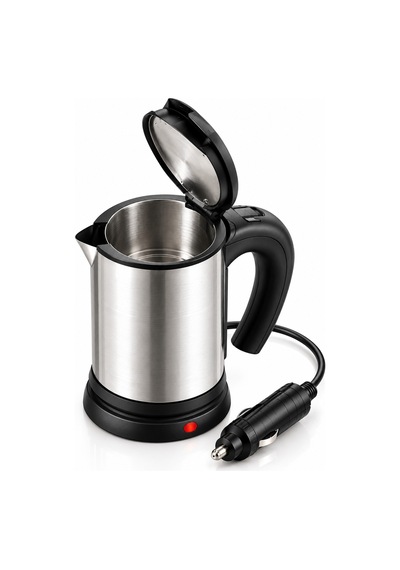 Su Isıtıcısı & Kettle Otomobilde Kullanıma Uygun 12v Çakmak Soketli Paslanmaz Çelik Pratik Su Isıtıcı