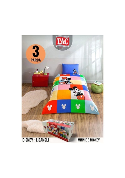 Mickey Mouse Nevresim Takımı Çok renkli