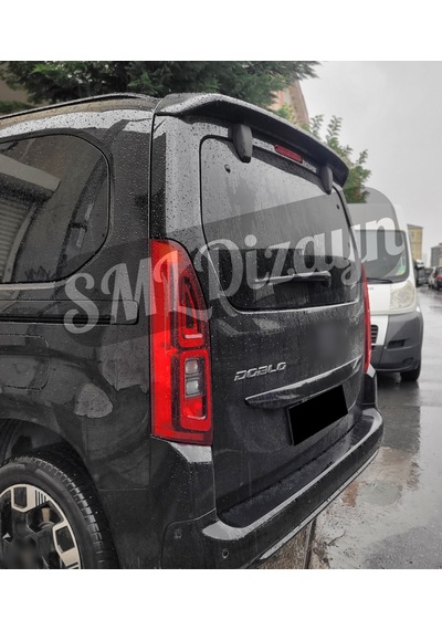 Fiat Doblo 2023+ Spoiler Plastik Boyasız Spoyler Rüzgarlık