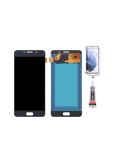 Samsung A7 2016 A710 Siyah Uyumlu Ekran Lcd Dokunmatik B7000 15ml Yapıştırıcı Ve Kırılmaz Cam İle Beraber Yc