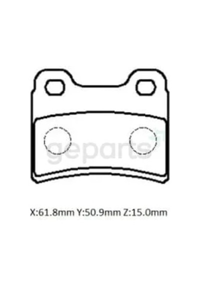 Arka Fren Balatası Disk 61,8x50,9x15 Bramax Ford Escort - 1995-1999