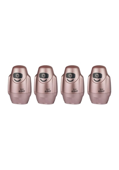 Ayrex E-bot Sılgılı Kalemtıras Metalık Roze 4lu Set