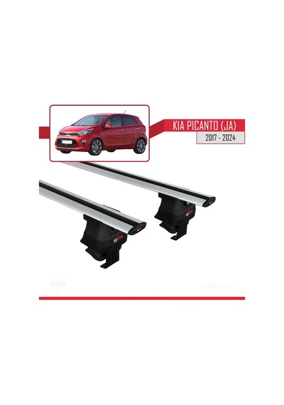 Kia Picanto Ja 2017 Ve Sonrası İle Uyumlu Ace-4 Ara Atkı Tavan Barı Gri