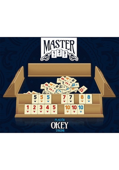 3 Adet Master Plastik Okey Takımı Diğer