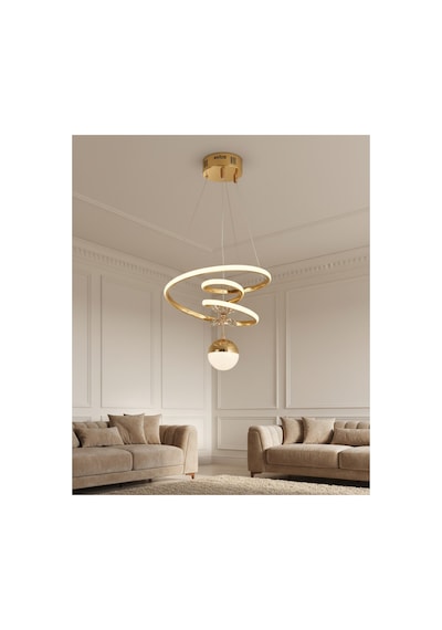 Melis Mini Ledli Gold Avize Altın Altın