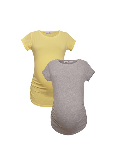 Luvmabelly Myra2017 2015 Hamile Tshirt Seti-çok Renkli