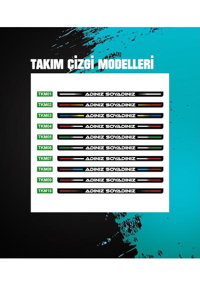 Kişiye ve İsme Özel Plakalık 2 Adet + Ayna Süsü