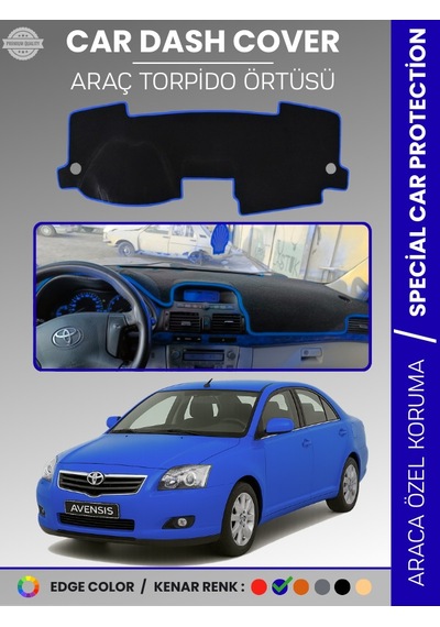 Toyota Avensis T250 2003-2008 Ekranlı Torpido Örtüsü Ön Göğüs Halı Torpido Koruma Tam Uyum - 522 Stiloto