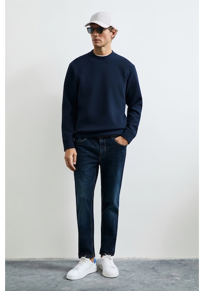 Lufian Logan Erkek Sweatshirt Lacivert Lacivert 112030194100200
