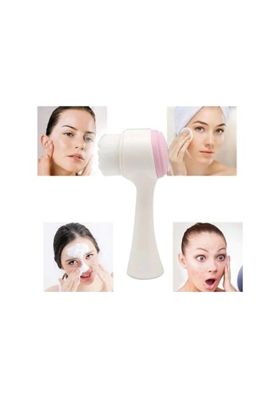 Çift Taraflı Yüz Cilt Gözenek Temizleme Fırçası Peeling Fırça