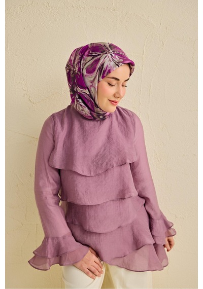 Silk Home Twill İpek Eşarp 11501-16 Gümüş