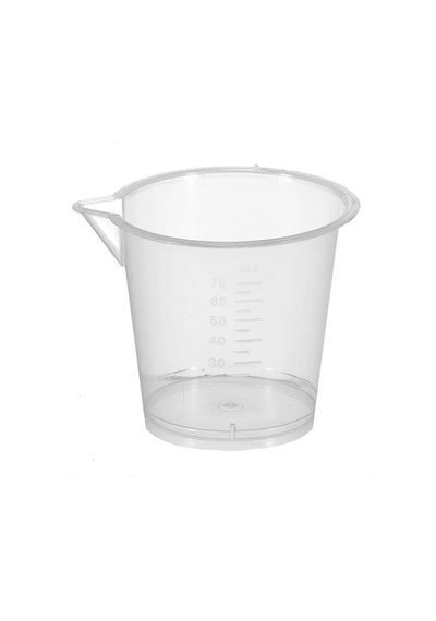 Plastik Sıvı Ölçüm Kabı 70 Ml Şeffaf