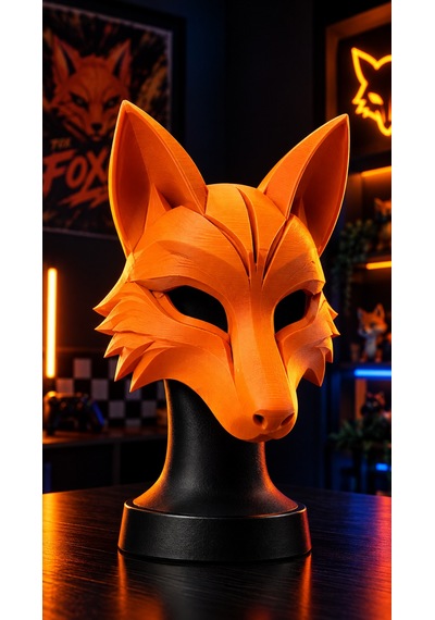 Stilize Tilki Maskesi - Cosplay, Cadılar Bayramı Ve Parti Maskesi 3d Model