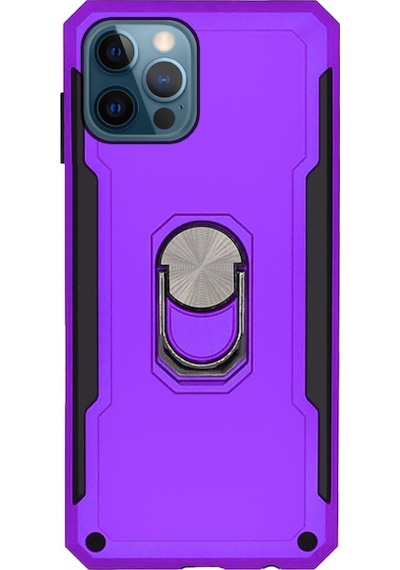 Apple Uyumlu iPhone 12 / 12 Pro Kilif Panzer Ring Tam Koruma Arka Kapak 519568120