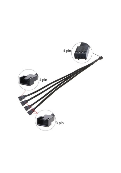 30 cm. 4 Port 4 Pin Fan Çoklayıcı Y PWM Çoklayıcı Splitter Kablo