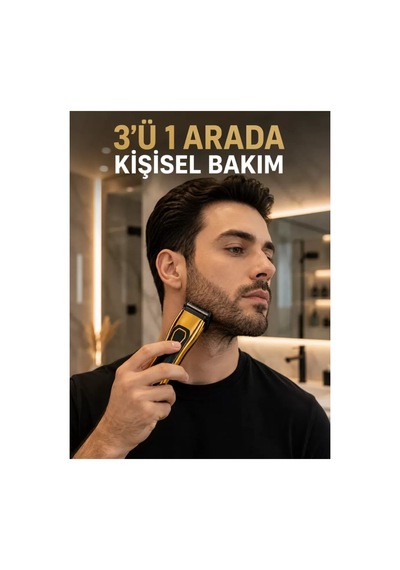 Saç, Sakal, Burun Ve Kulak Bakımı İçin Çok Amaçlı Tıraş Makinesi Çok Renkli