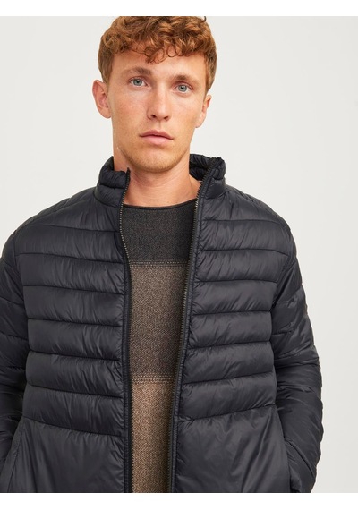 Jack & Jones Erkek Dik Yakalı Şişme Mont - 12258444 Siyah