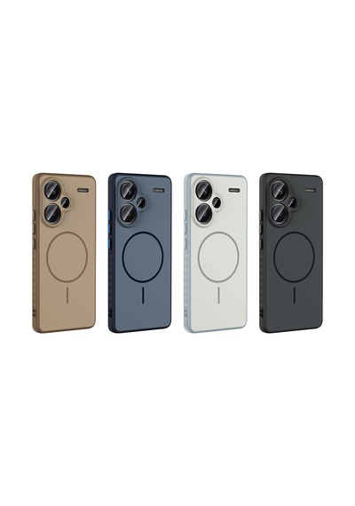 Xiaomi Redmi Note 13 Pro Plus 5g Kılıf Kamera Lens Korumalı Magsafe Destekli Silikon Pazarplus Siyah