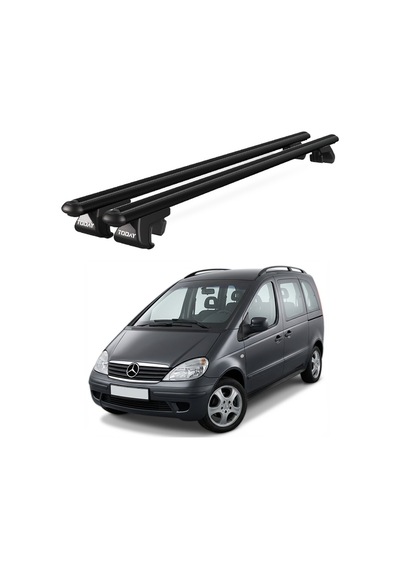 Venüs Mercedes-benz Vaneo W414 2002-2005 Uyumlu Siyah Ara Atkı Port Bagaj Tavan Barı