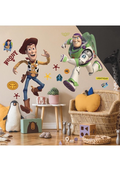 Lexroo Toy Story Duvar Çıkartması/duvar Dövmesi Woody 127 Cm Çok Renkli