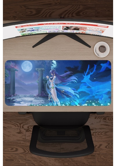 Lauma Genshin Impact Anime Oyuncu V4 - 70x30 Xl Gaming Mouse Pad Fare Altlığı
