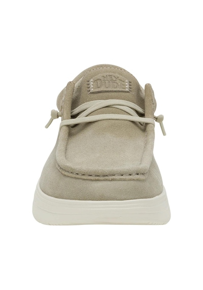 HEY DUDE Wally Comf Süet Erkek Sneaker-11134 Taş
