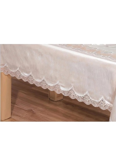 Elenora Osmanlı Ipeği Güpürlü Sofra Takımı 8 Kşl. 170x240cm 17prç. - 455 Çok Renkli