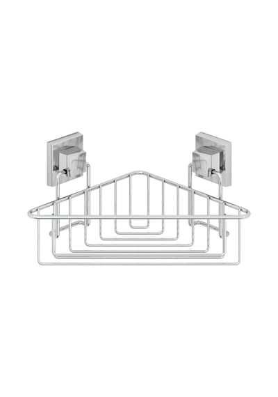 Teknotel Easyfıx Yapışkanlı Tek Katlı Banyo Köşe Rafı Krom Ef251 Krom