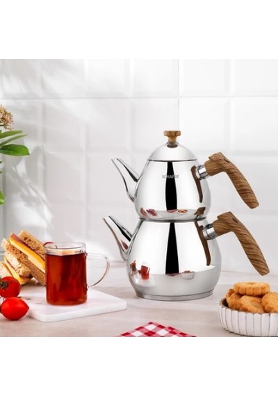 Schafer Tea Chef Küçük Boy Çaydanlık Takımı 4 Parça-kahve Kahverengi