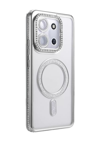Newface Xiaomi Redmi 15c 4g Joke Simli Magneticsafe Kılıf - Gümüş