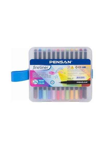 Pensan Fineliner Keçe Uç Kalem 24 Lü Pvc Kutu 6500 Hp