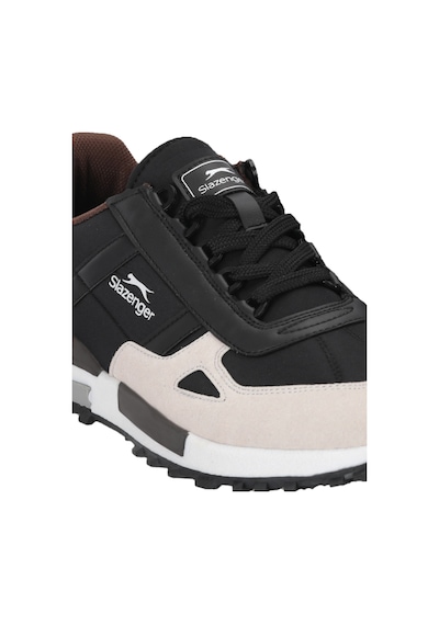 Slazenger Supernova I Erkek Siyah / Koyu Gri Günlük Spor Ayakkabısı Siyah - Gri