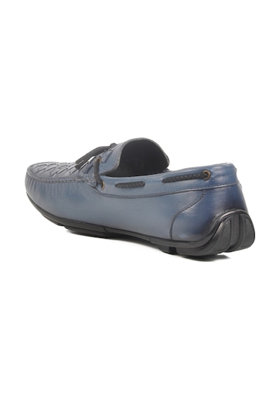 Mavi Hakiki Deri Erkek Casual Ayakkabı 2y0173-163 M Mavi