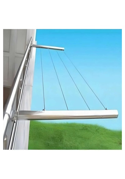 Küpeşte Balkon Demiri Çamaşır Askısı Balkon Çamaşır Askılığı Kola Krom
