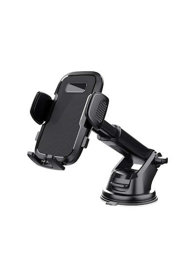 Vantuzlu Cam Ve Göğüse Yapışan Ayarlanabilir Araç Telefon Tutucu Akrobat Yapışkanlı Telefon Tutacağı Siyah