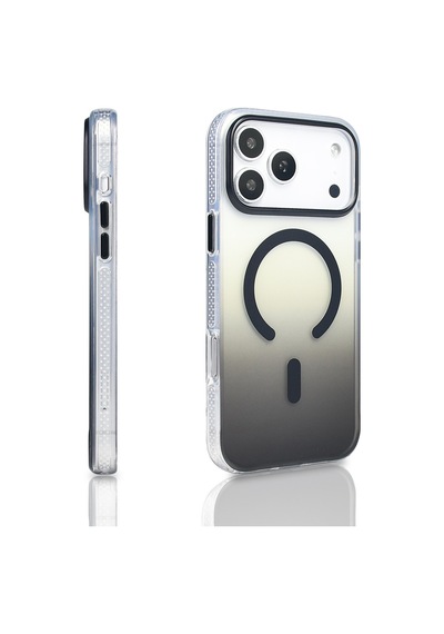 Apple iPhone Uyumlu 17 Pro Max Kılıf Renk Geçişli Magsafe Kamera Yükseltili Silikon Pazarplus Rose Gold