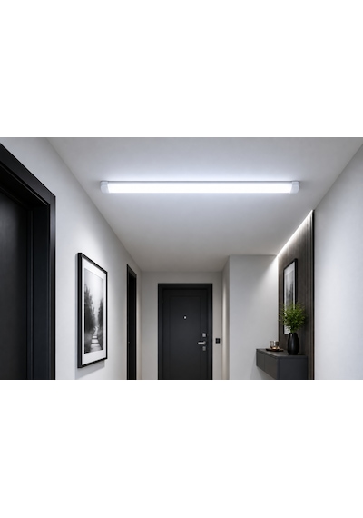 10 Adet Cata Ct 2490 Led Bant Armatür 90w 120cm 6400k Beyaz Işık Siyah