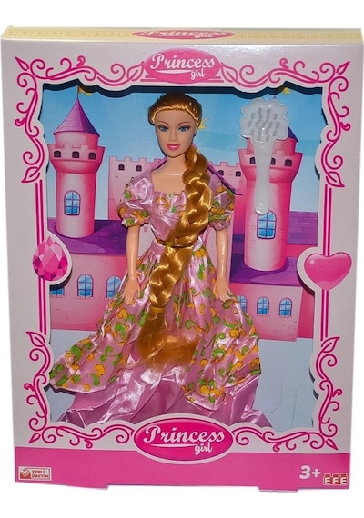 Mey İthalat 204uzun Örgülü Saçlı Prıncess Bebek