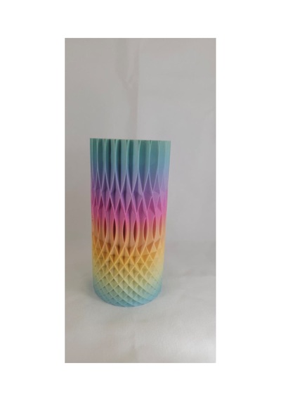 Renk Geçişli Dekoratif Vazo 16 Cm