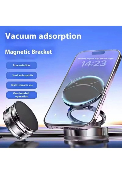 Durukar Ultra Güçlü Vakumlu Manyetik Telefon Tutucu 360 Döner, Tek Elle Kullanım