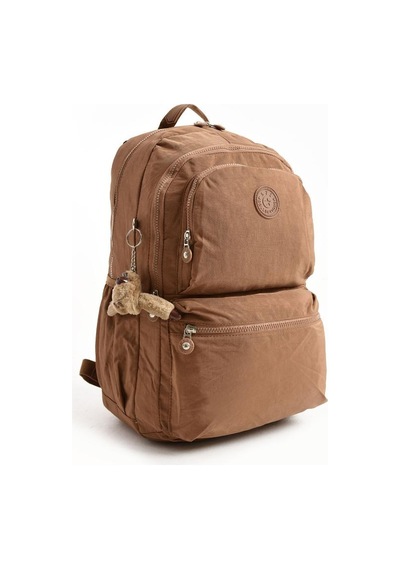 Baginn Unisex Kadın Sırt Çantası Gümlük Kullanıma Uygun Büyük Boy Seyahat Çantası 43 30 Cm Okul Çantası Taba