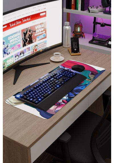 Qiqi Genshin Impact Anime Gacha V2 - 70x30 Xl Gaming Mouse Pad Fare Altlığı