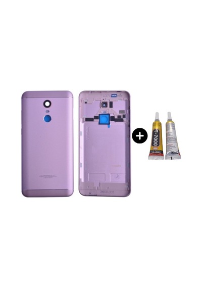 Redmi 5 Plus Uyumlu Full Kasa Arka Pil Kapağı Pembe + B7000 Çok Renkli