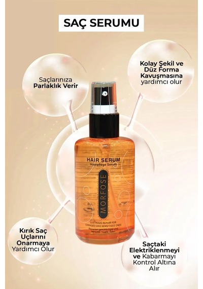 Jenerik Argan Saç Serumu 75 Ml - Boyalı Ve Röfleli Saçlar - Mrfs