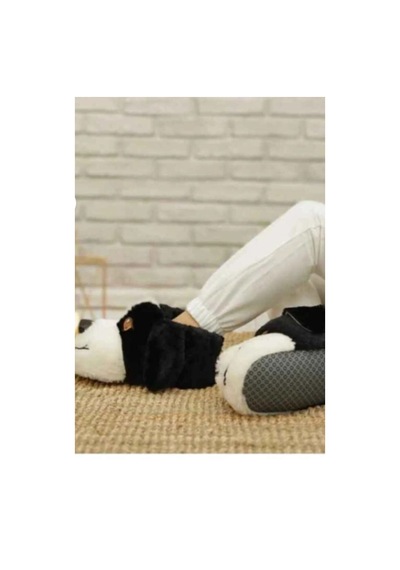Çiçek 160-26 Termal Köpek Figürlü Panduf 36-40 Siyah