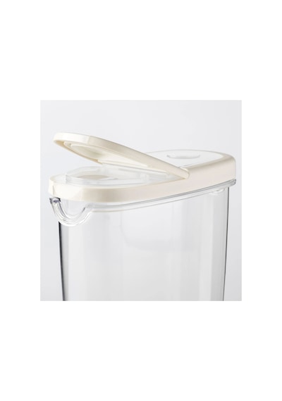 Ikea 365+ Gıda Saklama Kabı 1,3 L 17 X 8 X 18 Cm Şeffaf Beyaz Şeffaf - Beyaz